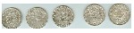 Ювелирные изделия объявление но. 1034624: Стариное серебро, 5 монет 45 грамм чистого серебра высшей пробы