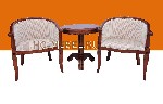 Чайные столы и кресла выполнены из высококачественного и долговечного материала - малазийского дуба (гевеи), обладают уникальным характером, шармом и изяществом. Традиционный дизайн делает их универса ...