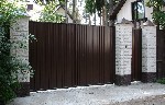 Строительные услуги объявление но. 1671446: Забор из Профнастила. Откатные ворота.