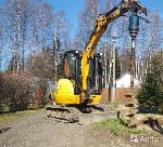 Техника, инструмент объявление но. 1766019: Услуги Экскаватор - планировщик ямобур Hitachi EX 75 , 8 тонн масса.