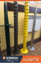 Строительные материалы объявление но. 2375208: Однолопастная свая,  Геошуруп окрашенный,  Геошуруп оцинкованный.  Геошурупы в Харькове