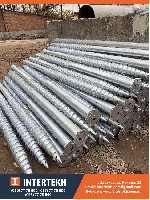 Строительные материалы объявление но. 2375208: Однолопастная свая,  Геошуруп окрашенный,  Геошуруп оцинкованный.  Геошурупы в Харькове