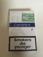 Разное объявление но. 2482272: Продам сигареты COMPLIMENT BLUE demi slims 25XXL