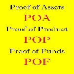 Финансовые инструменты - "Подтверждение фондов (Proof of Funds - POF)",  "Подтверждение активов (Proof of Assets - POA)",  "Подтверждение ресурса (Proof of Product - POP)",  могут передаваться по СВИФ ...